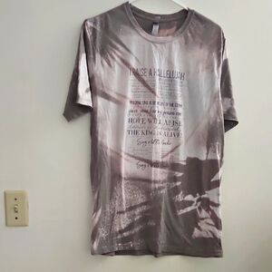 Graphic‎ Print Womens T-Shirt - Gray